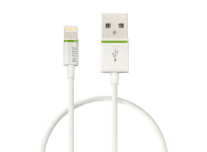 Kabel Leitz Complete ze złącza Lightning na USB, 30 cm biały