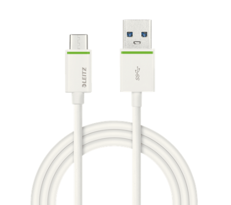 Kabel Leitz Complete USB-C na USB-A 3.1 do ładowania urządzeń i przenoszenia danych, 1m