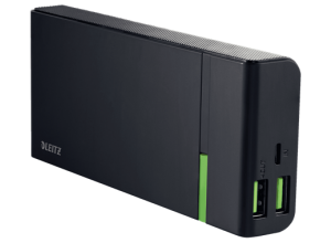 Power Bank 10400 mAh Leitz Complete z USB, szybkie ładowanie