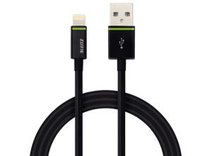 Kabel Leitz Complete ze złącza Lightning na USB, 2 m czarny