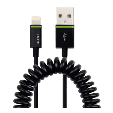 Kabel spiralny Leitz Complete ze złącza Lightning na USB, 1 m