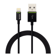 Kabel Leitz Complete ze złącza Lightning na USB, 1 m czarny