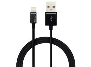 Kabel Leitz Complete ze złącza Lightning na USB, 1 m czarny
