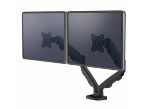 Ramię na 2 monitory Eppa™ - czarne