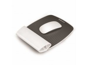 Podkładki pod mysz i nadgarstek I-Spire™ - biała / szara